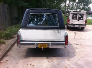 rearview of hearse